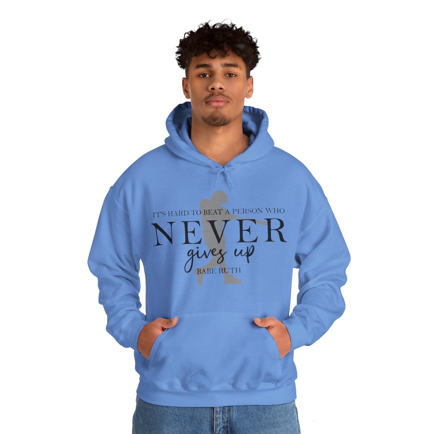 Never Give Up Unisex Heavy Blend™ Hooded Sweatshirt