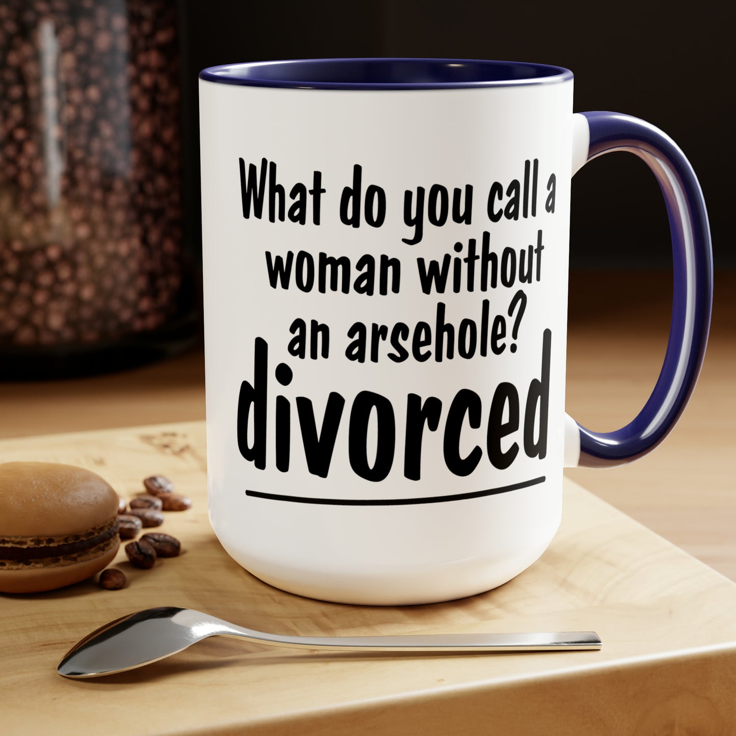 Divorced Two-Tone Coffee Mugs, 15oz