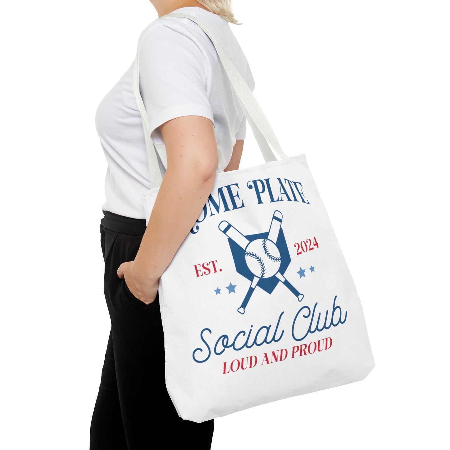 Home Plate Social Club Tote Bag (AOP)