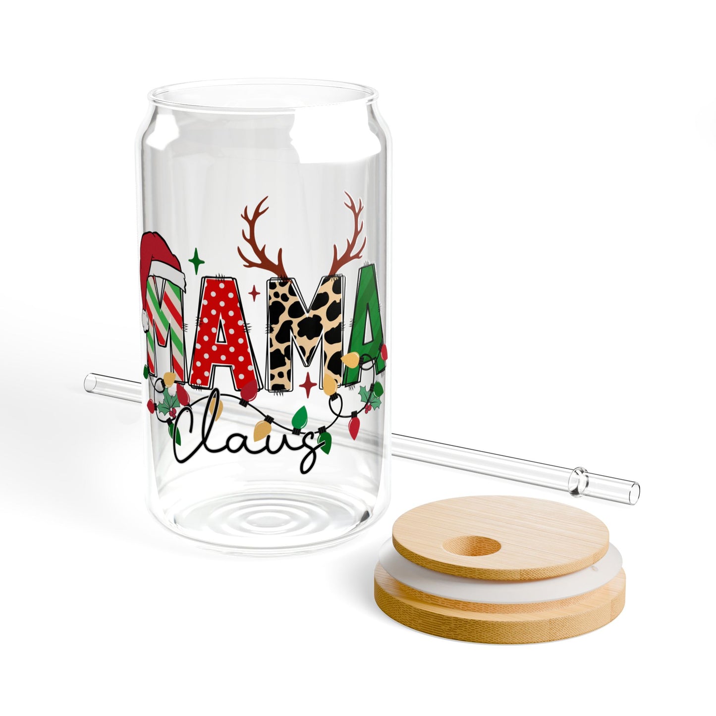 Mama Clause Sipper Glass, 16oz