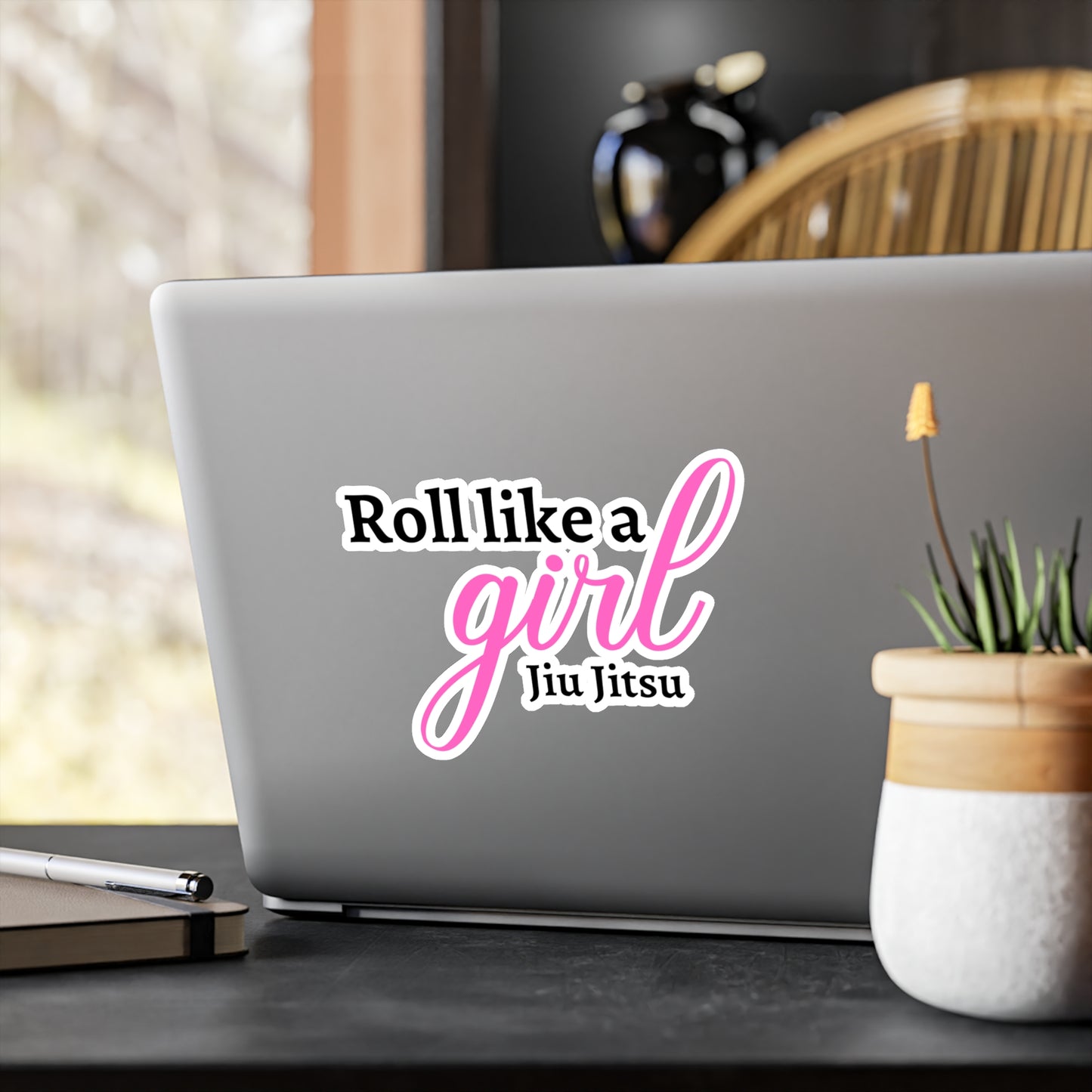 Roll Like A Girl Kiss-Cut Vinyl Decals