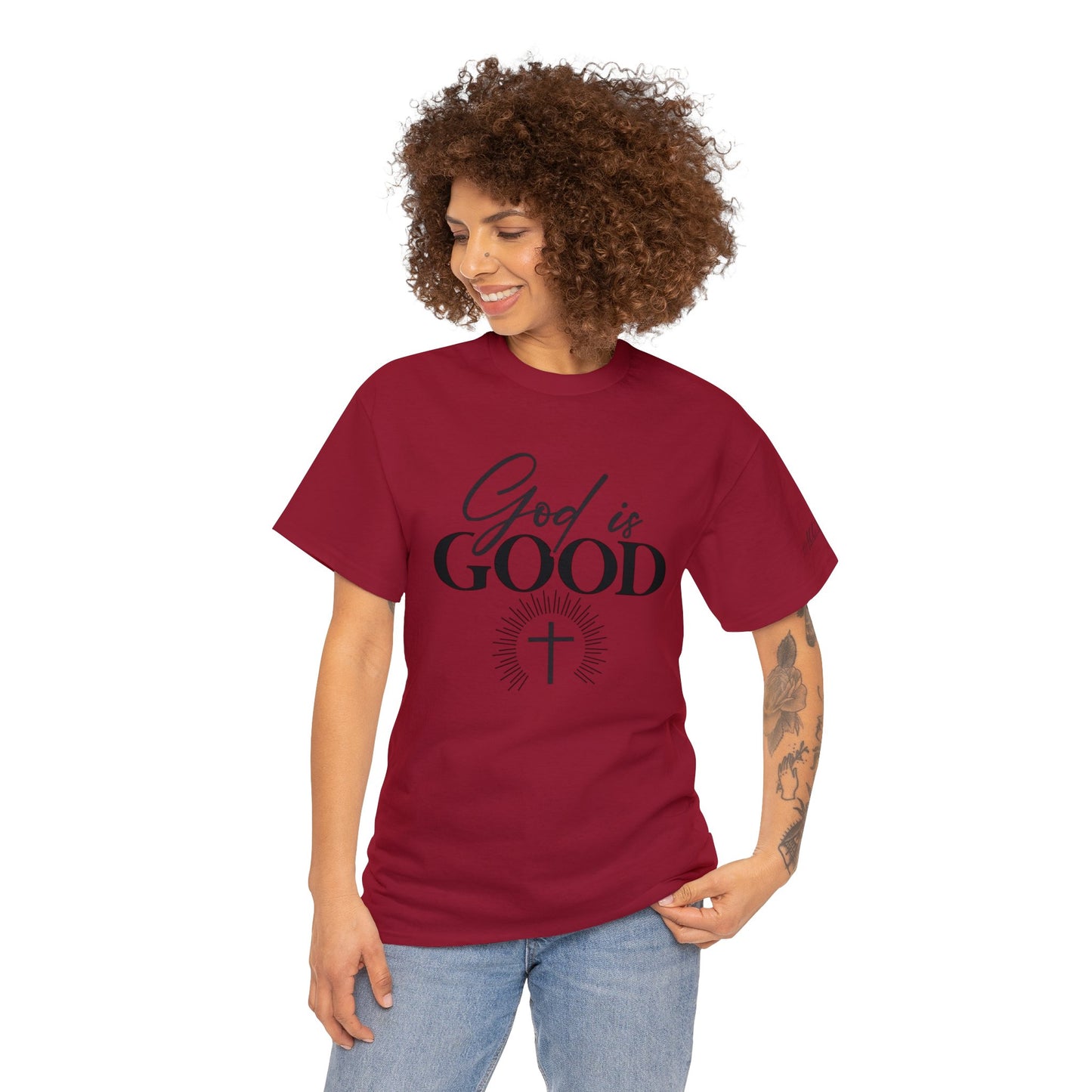 God is Good Unisex Heavy Cotton Tee