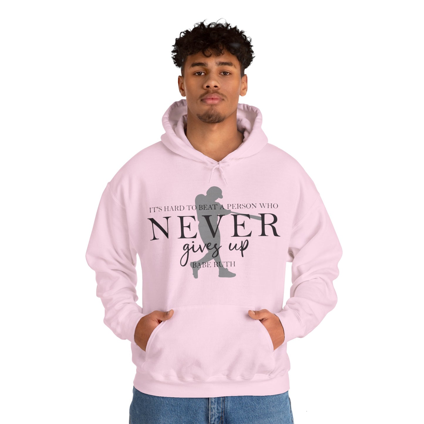 Never Give Up Unisex Heavy Blend™ Hooded Sweatshirt