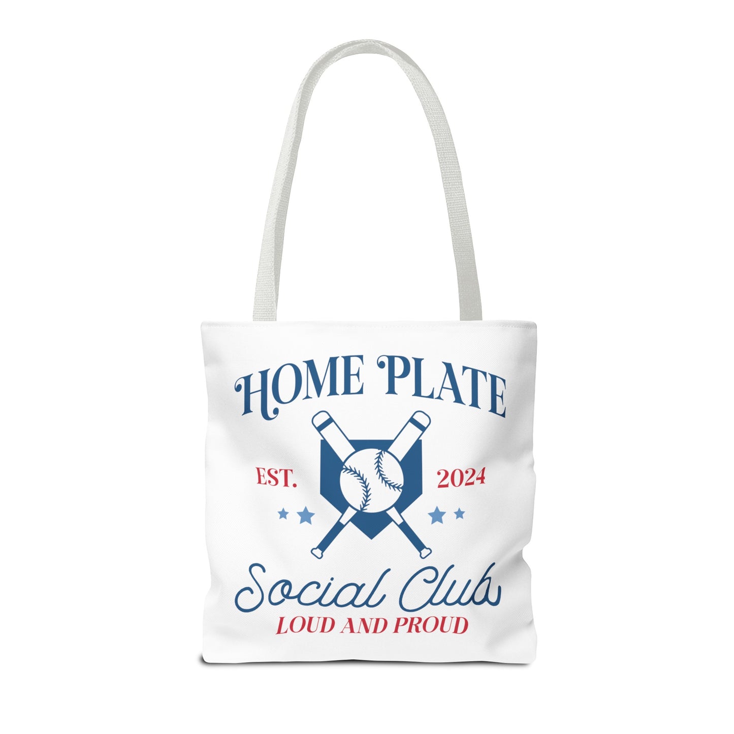 Home Plate Social Club Tote Bag (AOP)