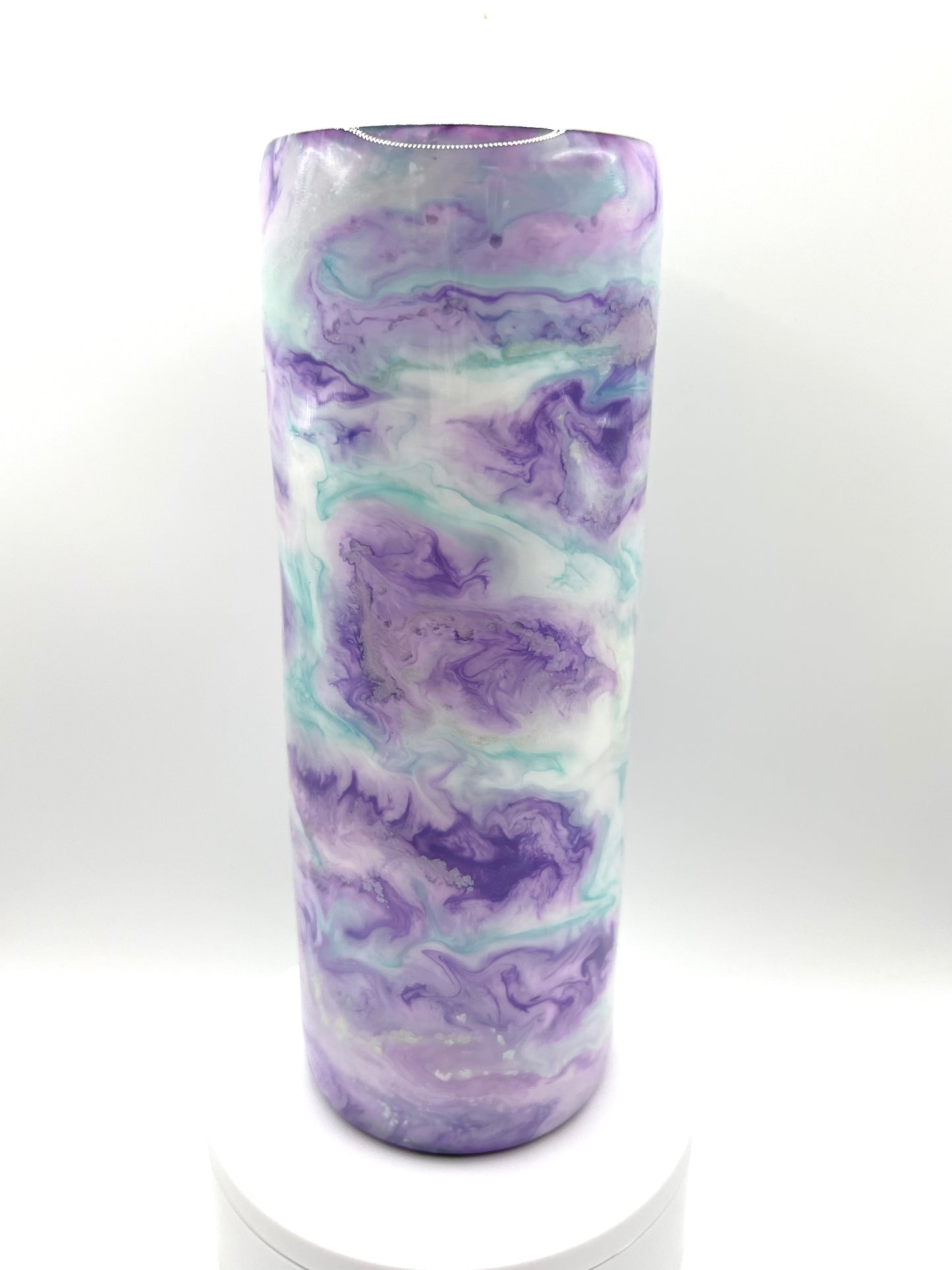 Purple and Light Teal Tumbler